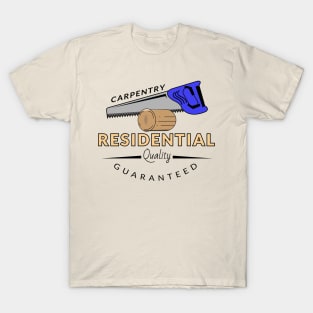 Woodwork carpentry vector design T-Shirt